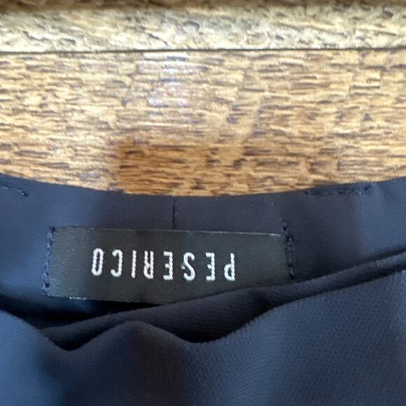 PESERICO Pressed-crease tailored pants in Navy Blue Size 46/US 10 - Picture 4 of 6